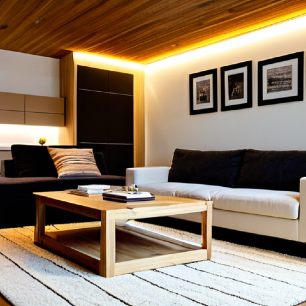 아늑한 분위기를 위한 조명 선택법 - Cozy Living Room with Indirect Lighting**
"A comfortable German living room bathed in warm, indirec...