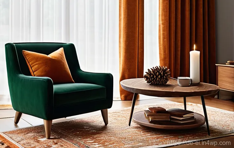 편안함을 주는 집안의 패브릭 선택 방법 - **Prompt 1: Quiet Luxury Living Room with Tactile Textures**
    A luxurious and serene living room ...
