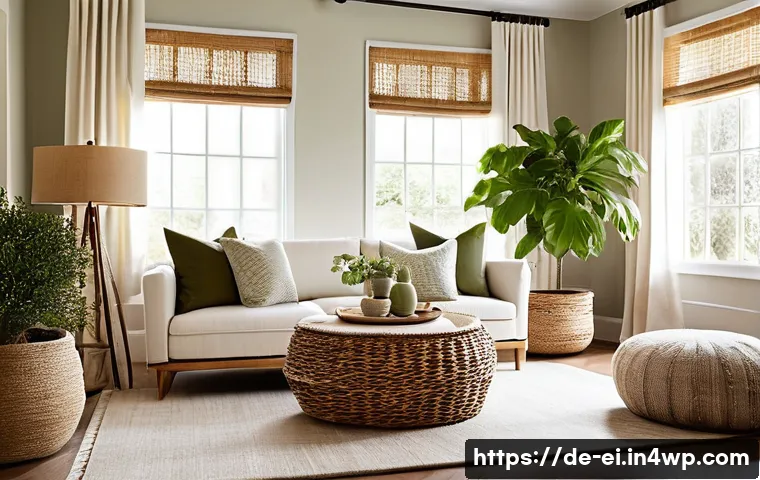 편안한 마음을 위한 공간 디자인 방법 - **A Serene Living Room Retreat with Earthy Textures and Soft Lighting.**
* **Description:** An...