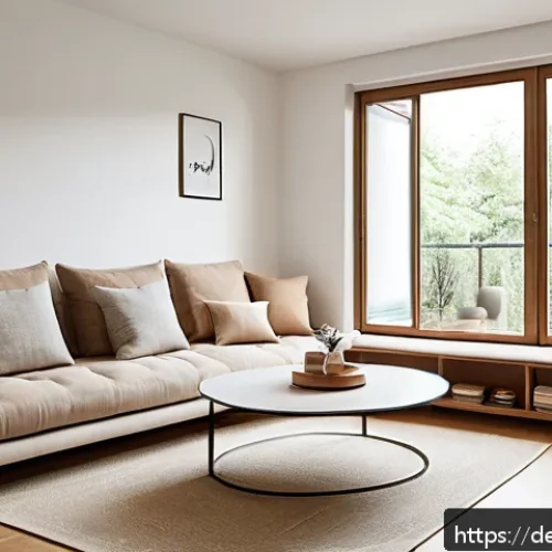 Home 30 편안한 생활 환경을 위한 정리법 - A modern small apartment living room showcasing multifunctional furniture: a stylish sofa with built...